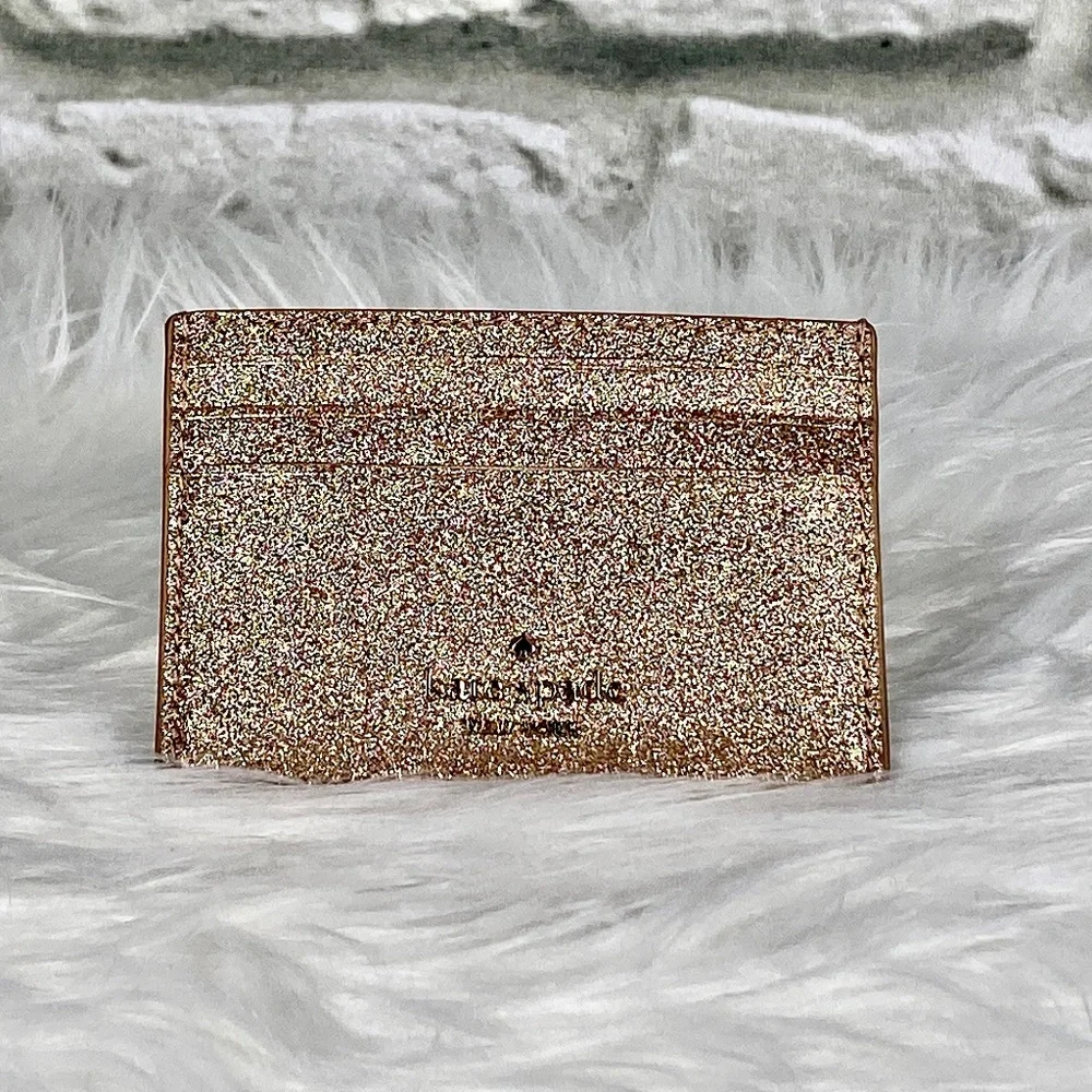 NWT Kate Spade Joeley Rose Gold Small Slim Card Holder - Picture 2 of 4